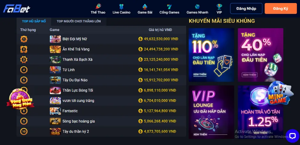 Sự kiện thể thao sắp tới keovip đăng ký